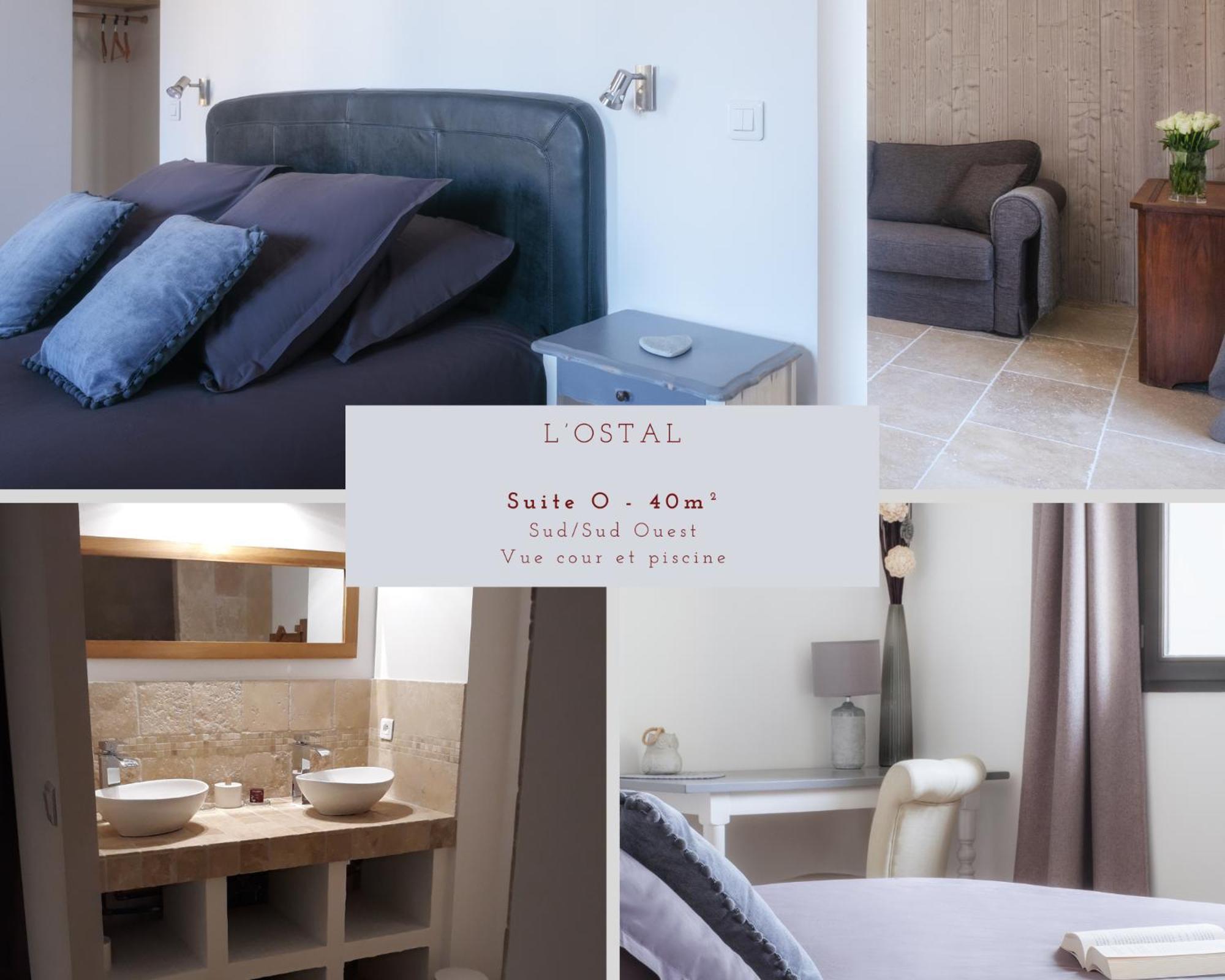 L'Ostal - Bed & Breakfast - Chambres Et Suites De 25 A 40M2 - Spa Saint-Hilaire-dʼOzilhan Kültér fotó